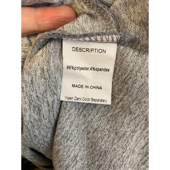 Chevron Hooded Zip-Up Lightweight Knit Jacket By Miusey Size XL - Picture 7 of 8